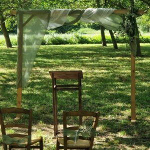 Arche en bois mariage Pontcharra Revons Location